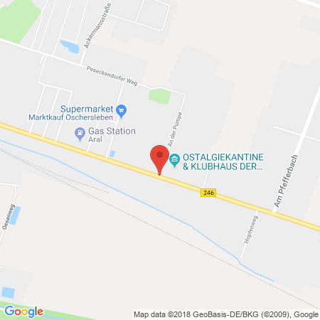 Position der Autogas-Tankstelle: Raiffeisen Regiotank in 39387, Oschersleben