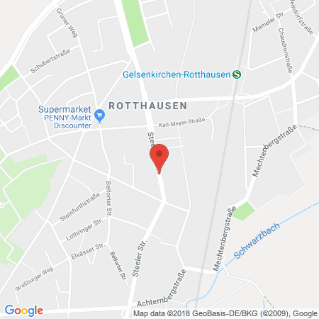 Standort der Autogas Tankstelle: Rotthauser Autohaus in 45884, Gelsenkirchen-Rotthausen