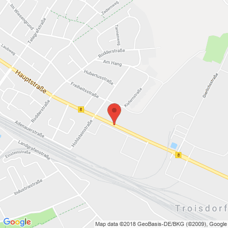 Position der Autogas-Tankstelle: TMC Motorradwerkstatt in 53840, Troisdorf