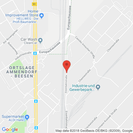 Standort der Autogas Tankstelle: Rheingas Halle - Saalegas GmbH in 06132, Halle/Saale