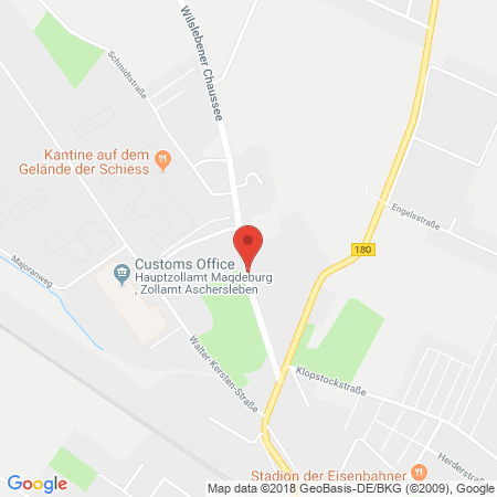 Position der Autogas-Tankstelle: Autohaus Ilona Wedler in 06449, Aschersleben