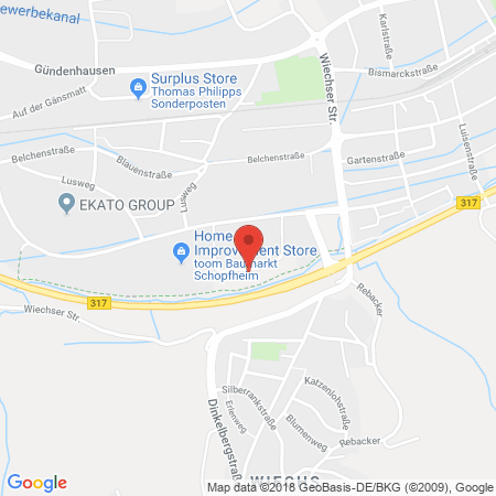 Position der Autogas-Tankstelle: Autogastankstelle René Kolb in 79650, Schopfheim