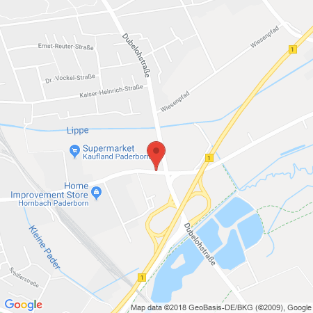 Standort der Autogas Tankstelle: Werkstatt-Treff Lindner in 33104, Paderborn