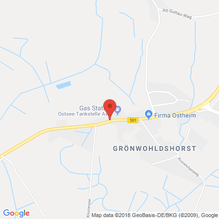 Position der Autogas-Tankstelle: ARAL Tankstelle in 23743, Grömitz - Grönwohldshorst