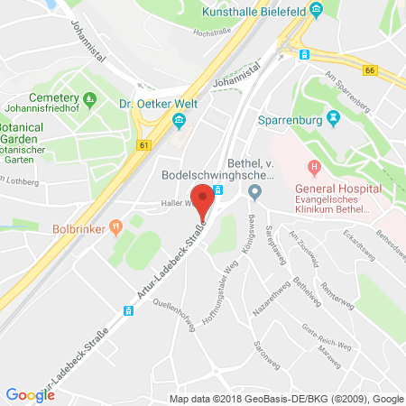 Position der Autogas-Tankstelle: Q1 Tankstelle Tappe in 33617, Bielefeld