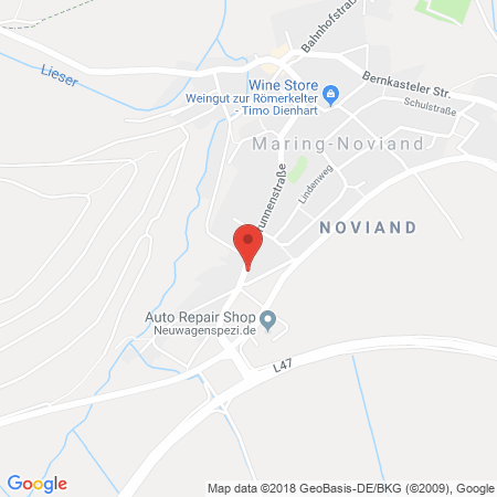 Standort der Autogas Tankstelle: ED-Tankstelle Maring Noviand in 54484, Maring Noviand