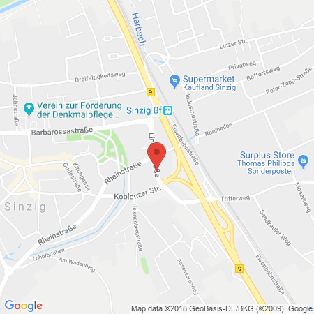 Standort der Autogas Tankstelle: ED-Tankstelle Sinzig in 53489, Sinzig