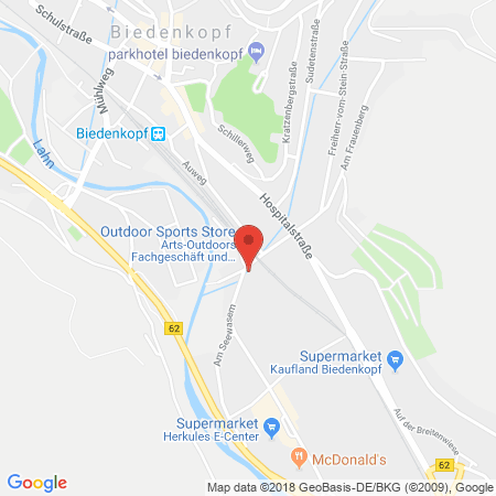 Position der Autogas-Tankstelle: Reibert Mineralöle GmbH in 35216, Biedenkopf