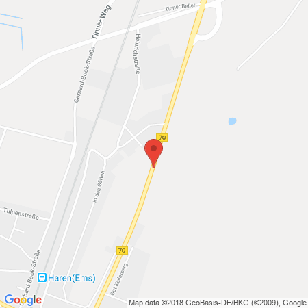 Standort der Autogas Tankstelle: Esso Tankstelle Lanfer in 49716, Meppen