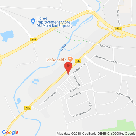 Standort der Autogas Tankstelle: AVIA Tankstelle Hans-Jürgen Lebens in 23795, Bad Segeberg