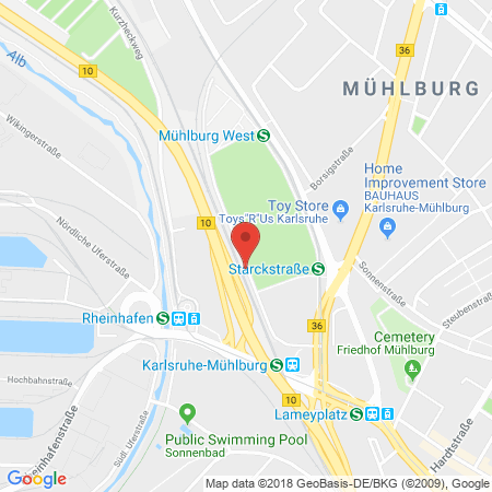 Standort der Autogas Tankstelle: Autohaus Zschernitz GmbH in 76189, Karlsruhe-Mühlburg