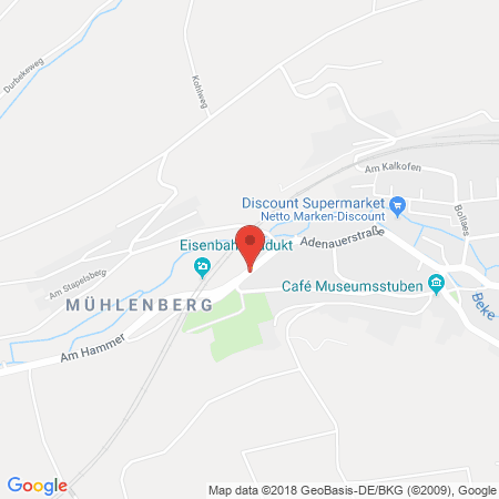 Position der Autogas-Tankstelle: Tankstelle Sauerwald in 33184, Altenbeken