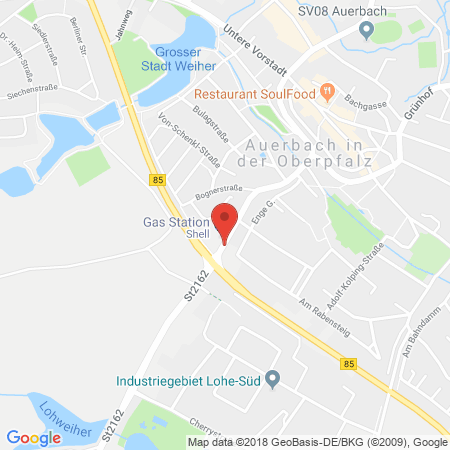 Position der Autogas-Tankstelle: Autohaus Dornisch in 91275, Auerbach i. d. Oberpfalz