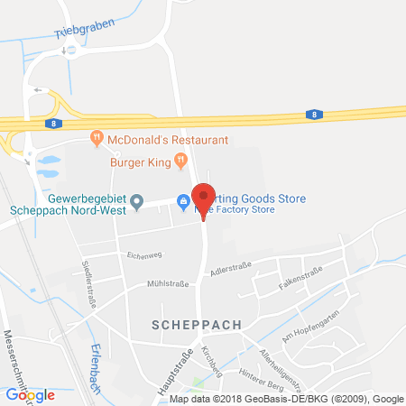 Position der Autogas-Tankstelle: Aral Tankstelle in 89343, Jettingen-Scheppach