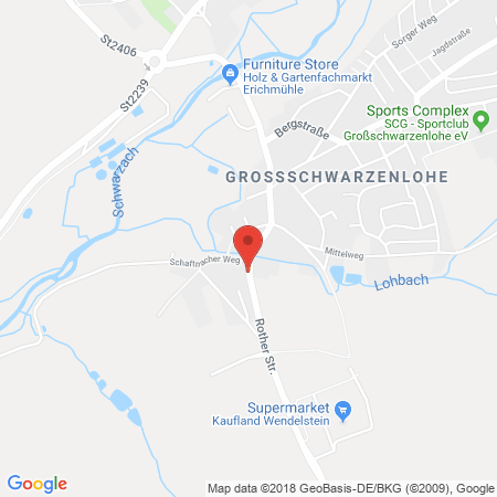 Position der Autogas-Tankstelle: Kaufland SB Tankstelle in 90530, Wendelstein, OT Großschwarzenlohe