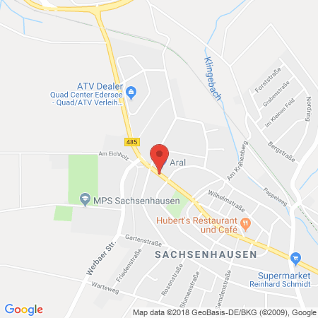 Standort der Autogas Tankstelle: Aral Station Auto Dietmar Bücker in 34513, Waldeck-Sachsenhausen