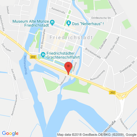 Standort der Autogas Tankstelle: Nordoel-Tankstelle in 25840, Friedrichstadt
