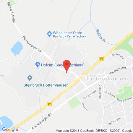 Position der Autogas-Tankstelle: bft Tankstelle in 72359, Dotternhausen