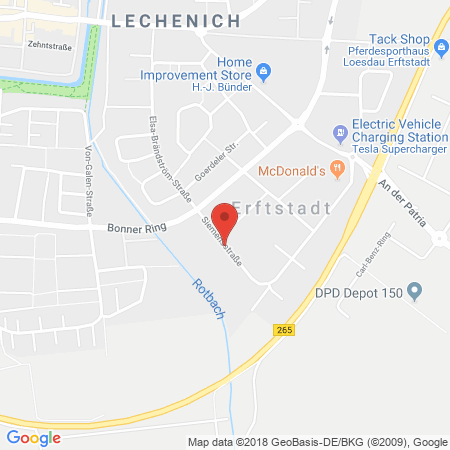 Standort der Autogas Tankstelle: Autohaus Bonsmann GmbH in 50374, Erftstadt-Lechenich