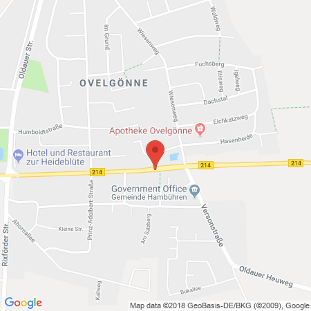 Position der Autogas-Tankstelle: Tankcenter Ovelgönne in 29313, Hambühren