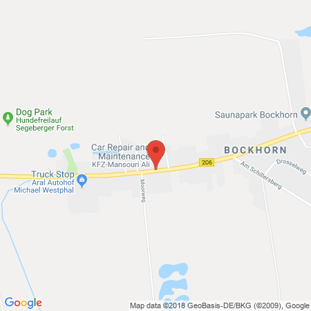 Position der Autogas-Tankstelle: HEM-Tankstelle in 23826, Bockhorn
