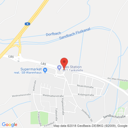 Position der Autogas-Tankstelle: bft-Tankstelle in 77815, Bühl-Vimbuch