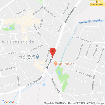 Position der Autogas-Tankstelle: Autowerkstatt Hermann Renken in 26655, Westerstede