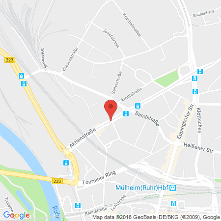 Position der Autogas-Tankstelle: M. Niehaus Immobilien Verwaltung GmbH in 45473, Mülheim an der Ruhr
