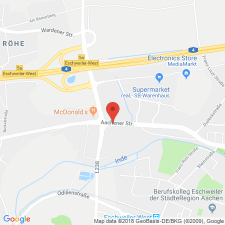 Position der Autogas-Tankstelle: Autohaus Westphal in 52249, Eschweiler
