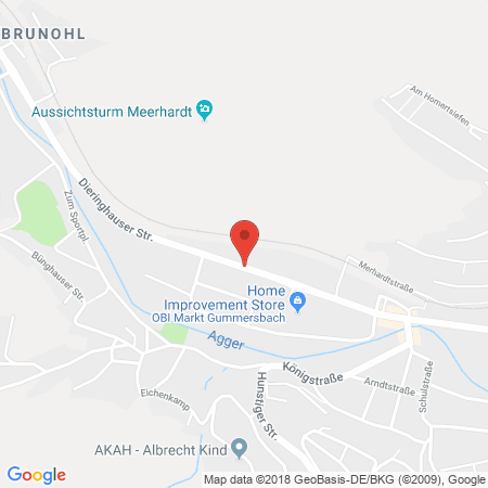 Position der Autogas-Tankstelle: Gummiberger KG in 51645, Gummersbach