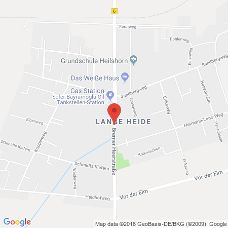 Position der Autogas-Tankstelle: OIL Tankstelle Osterholz-Scharmbeck in 27711, Osterholz-Scharmbeck