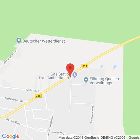 Standort der Autogas Tankstelle: Tankstelle-Autocenter Liero in 14827, Wiesenburg