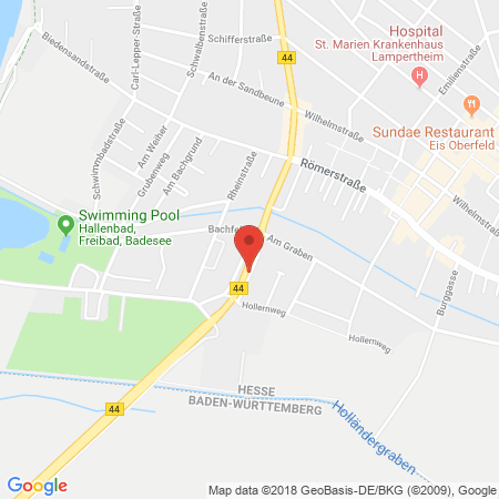 Position der Autogas-Tankstelle: Liquine Gastankstellen GmbH in 68623, Lampertheim