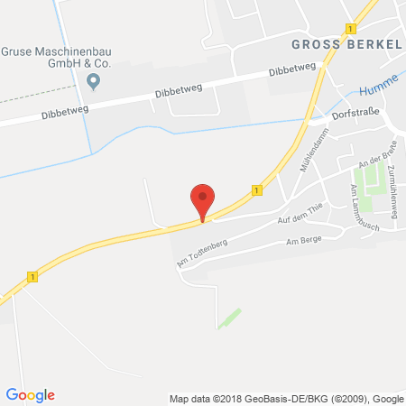 Position der Autogas-Tankstelle: Aral Tankcenter Schwedhelm in 31855, Aerzen-Groß-Berkel