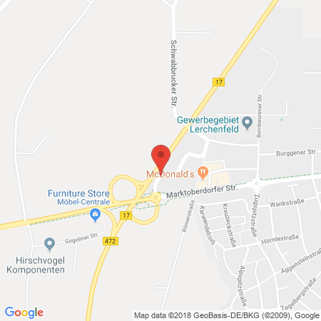 Position der Autogas-Tankstelle: ELGO GmbH / Autohaus Koll in 86956, Schongau