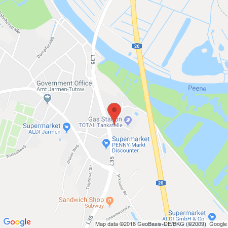 Standort der Autogas Tankstelle: Opel Autohaus - Auto Kiel in 17126, Jarmen