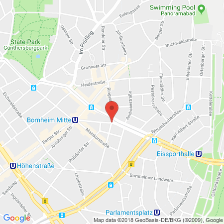 Standort der Autogas Tankstelle: Esso Station Ostendorff in 60385, Frankfurt-Bornheim