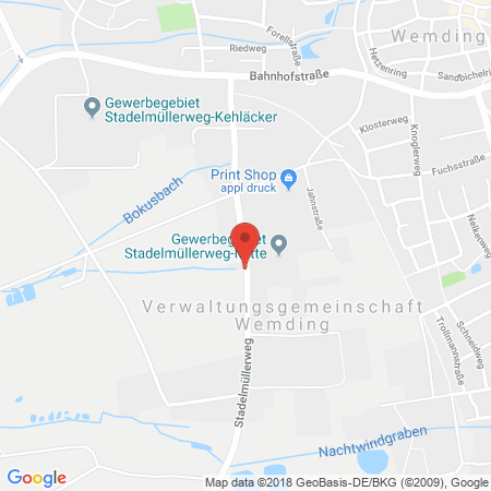Standort der Autogas Tankstelle: KFZ Rudolf Seebauer in 86650, Wemding