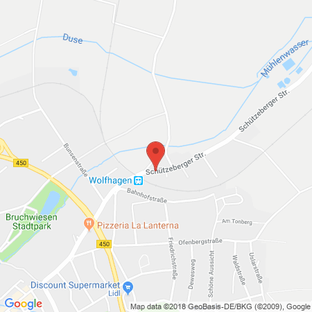 Standort der Autogas Tankstelle: Esso Tankstelle Schumann in 34466, Wolfhagen