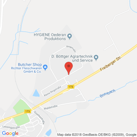 Position der Autogas-Tankstelle: Die Schneider Gruppe in 09569, Oederan
