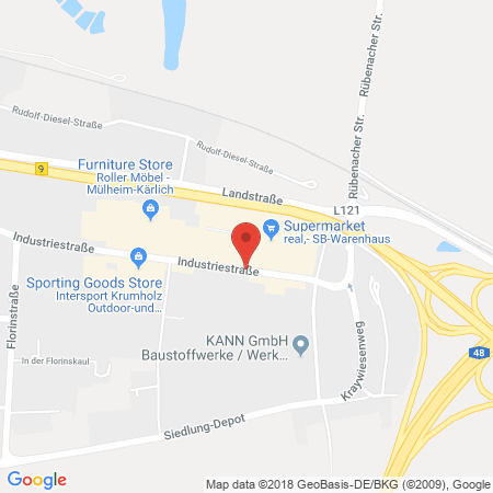 Standort der Autogas Tankstelle: ED Tankstelle in 56218, Mülheim-Kärlich