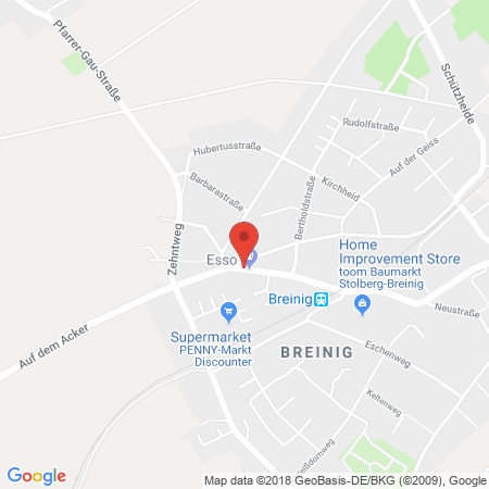 Standort der Autogas Tankstelle: Esso Station Monika Palm in 52223, Stolberg-Breinig