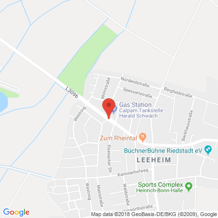 Standort der Autogas Tankstelle: Calpam Tankstelle in 64560, Riedstadt-Leeheim