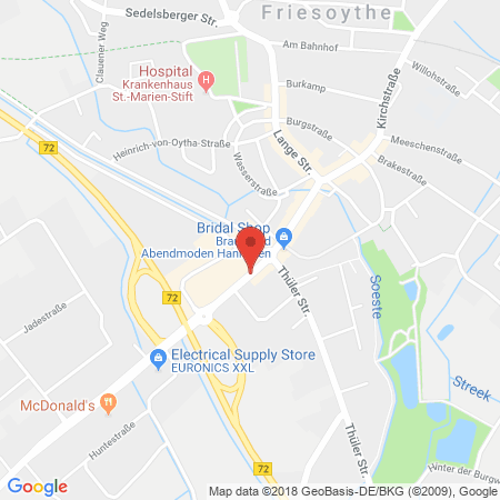 Standort der Autogas Tankstelle: bft - Tankstelle B. Holtkamp KG in 26169, Friesoythe