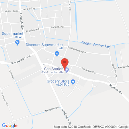 Position der Autogas-Tankstelle: AVIA-Station Rita Herres in 47665, Sonsbeck