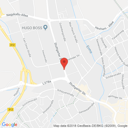 Standort der Autogas Tankstelle: Freie Tankstelle Miller in 72555, Metzingen