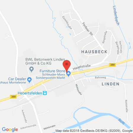 Standort der Autogas Tankstelle: Rottaler Autohof Linden in 84332, Hebertsfelden-Linden