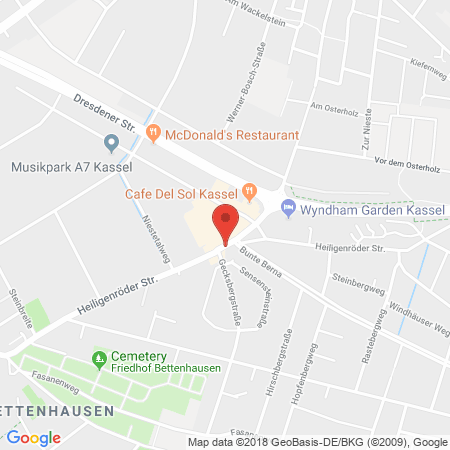 Standort der Autogas Tankstelle: Freie Tankstelle H. Zufall in 34123, Kassel