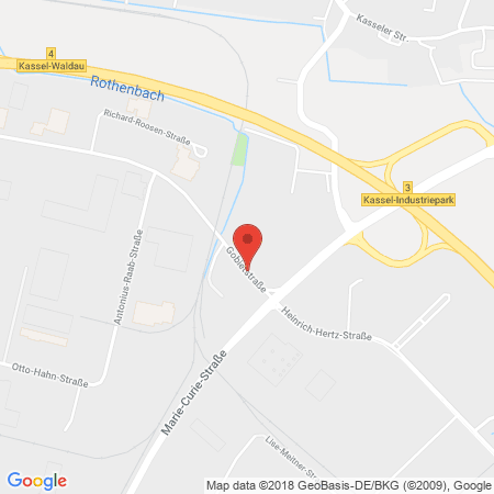 Standort der Autogas Tankstelle: PROGAS GmbH & Co. KG Niederlassung Kassel in 34123, Kassel Waldau