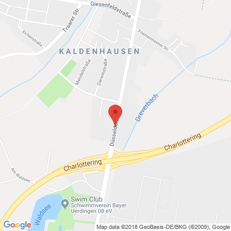 Position der Autogas-Tankstelle: tanken & viel mehr-Station in 47239, Duisburg-Kaldenhausen